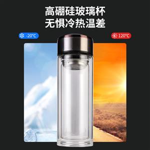 Glass water bottle