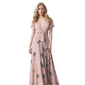 OEM Original Chiffon Spandex Breathable 2024 Women Clothing Manufacturer Dresses Womenswear Maxi Summer Dresses