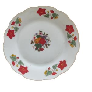 Wholesale Popular Flower Printing Porcelain Ceramic Soup Plate Pasta Plate For Sale factory price